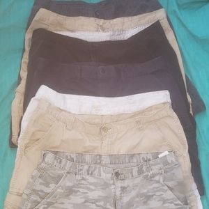 6 pairs Mens cargo shorts sz 40
